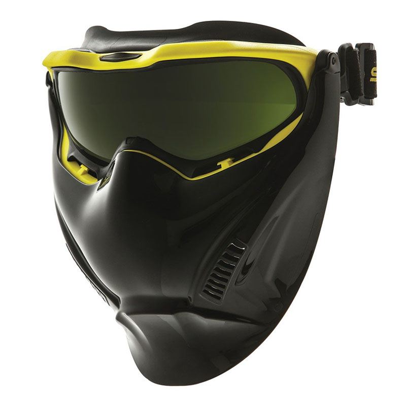 Spartan With Black Visor/Yellow Frame Titanium AF/AS Shade 5